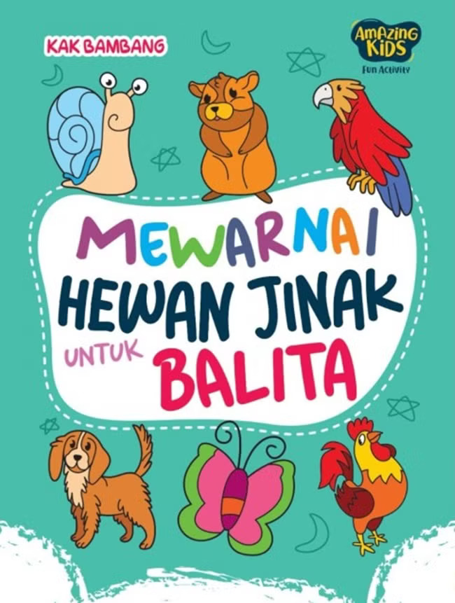Mewarnai Hewan Jinak untuk Balita
