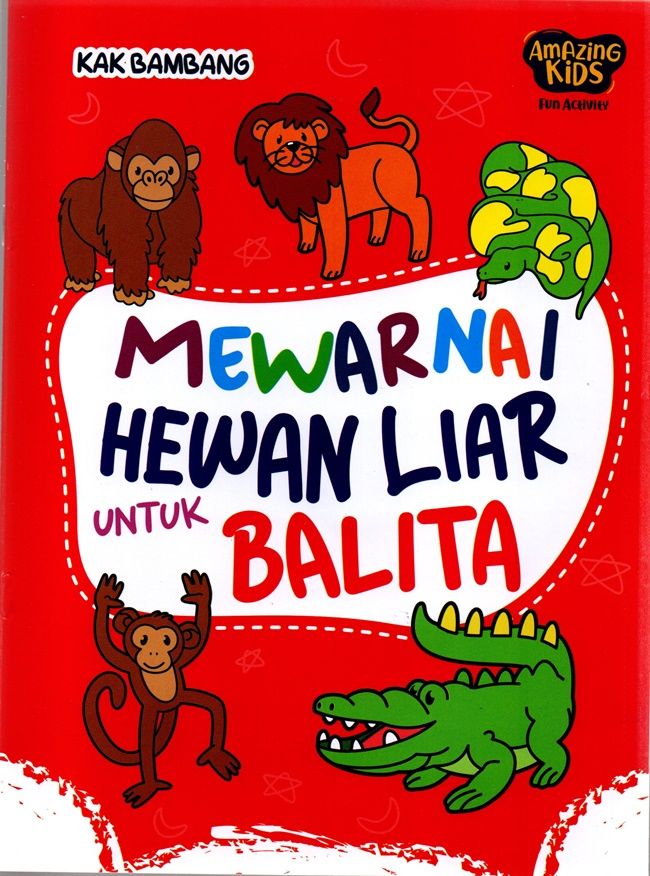 Mewarnai Hewan Liar untuk Balita