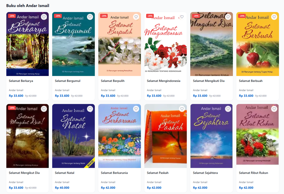 Mengenang Pdt. Dr. Andar Ismail: Loper Koran yang Melahirkan Legenda Buku "Seri Selamat"