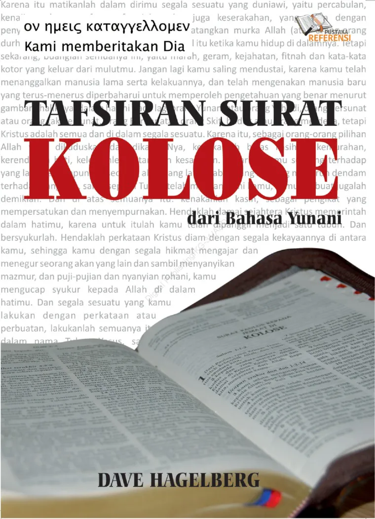  Tafsiran Surat Kolose dari Bahasa Yunani