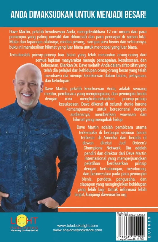 Buku 12 Sifat Orang Besar - The 12 Traits of The Greats oleh Dave Martin