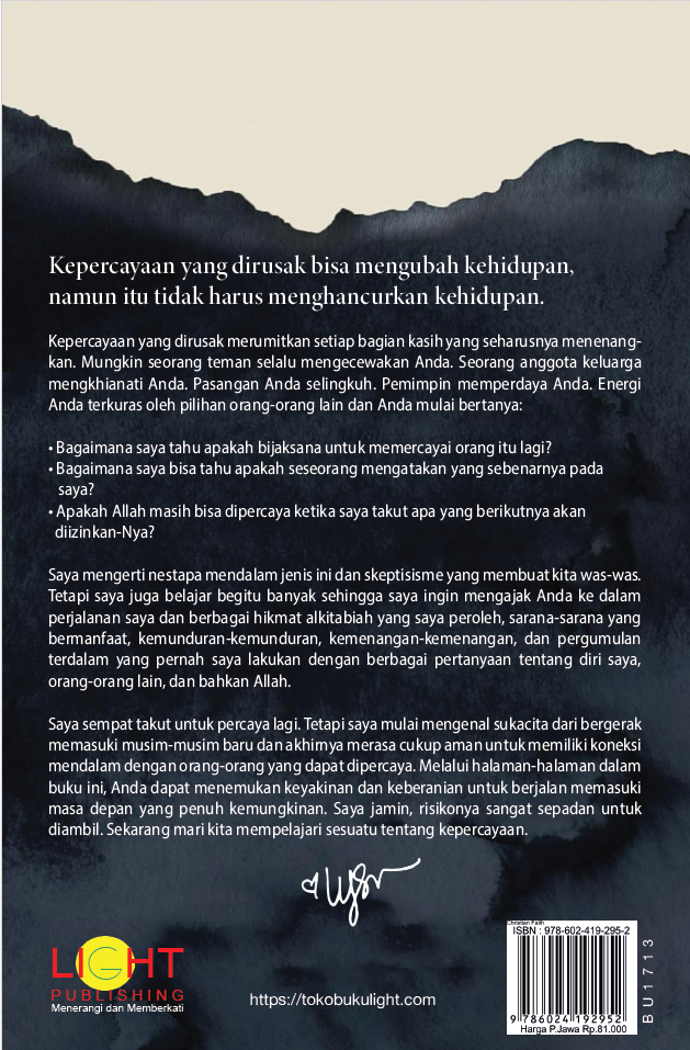 Buku Aku Ingin Percaya Padamu, tapi Aku Tak Percaya oleh Lysa Terkeurst