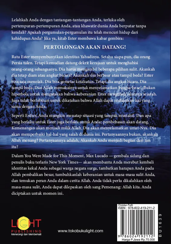 Buku Anda Diciptakan untuk Saat ini - You Were Made For This Moment oleh Max Lucado
