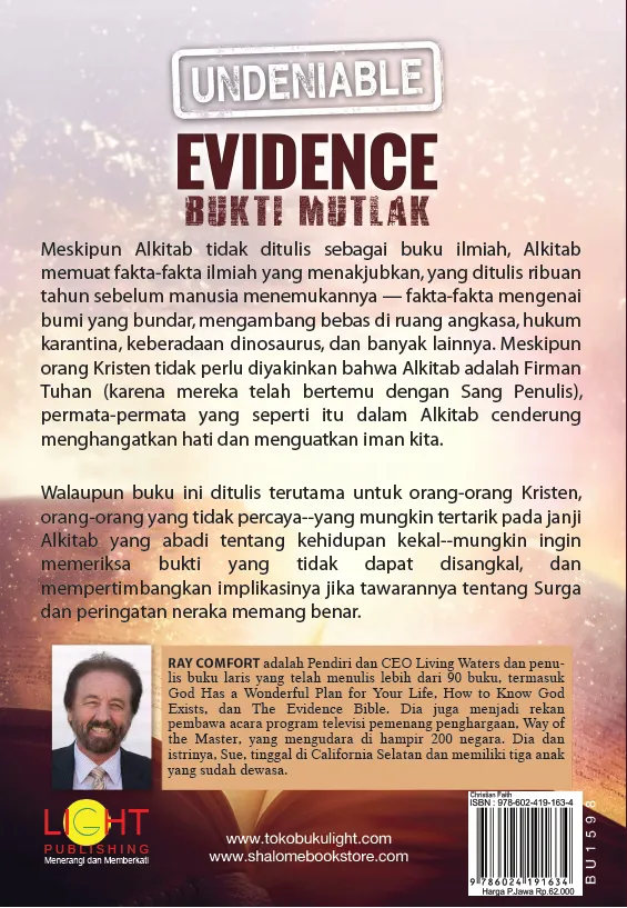 Buku Bukti Mutlak - Undeniable Evidence oleh Ray Comfort