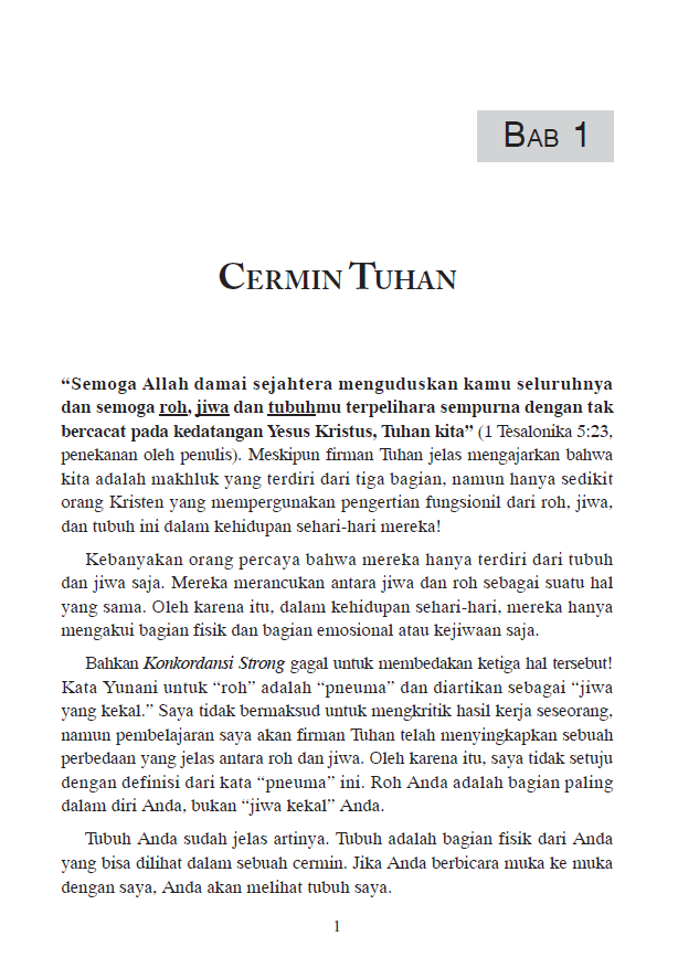 Buku Roh, Jiwa, dan Tubuh - Spirit, Soul and Body oleh Andrew Wommack