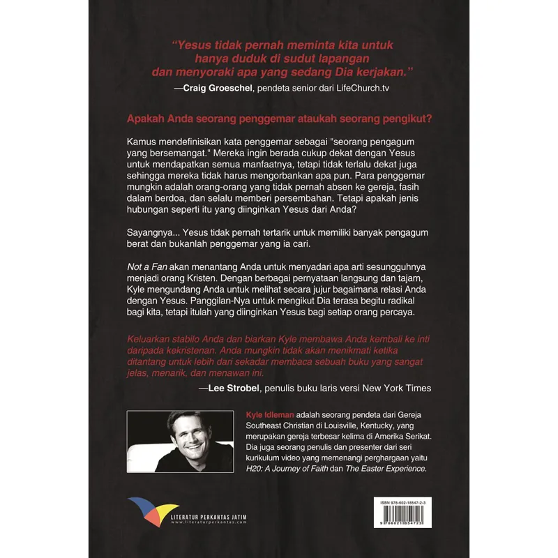 Buku Not A Fan Kyle Idleman Terjemahan Indonesia oleh Kyle Idleman