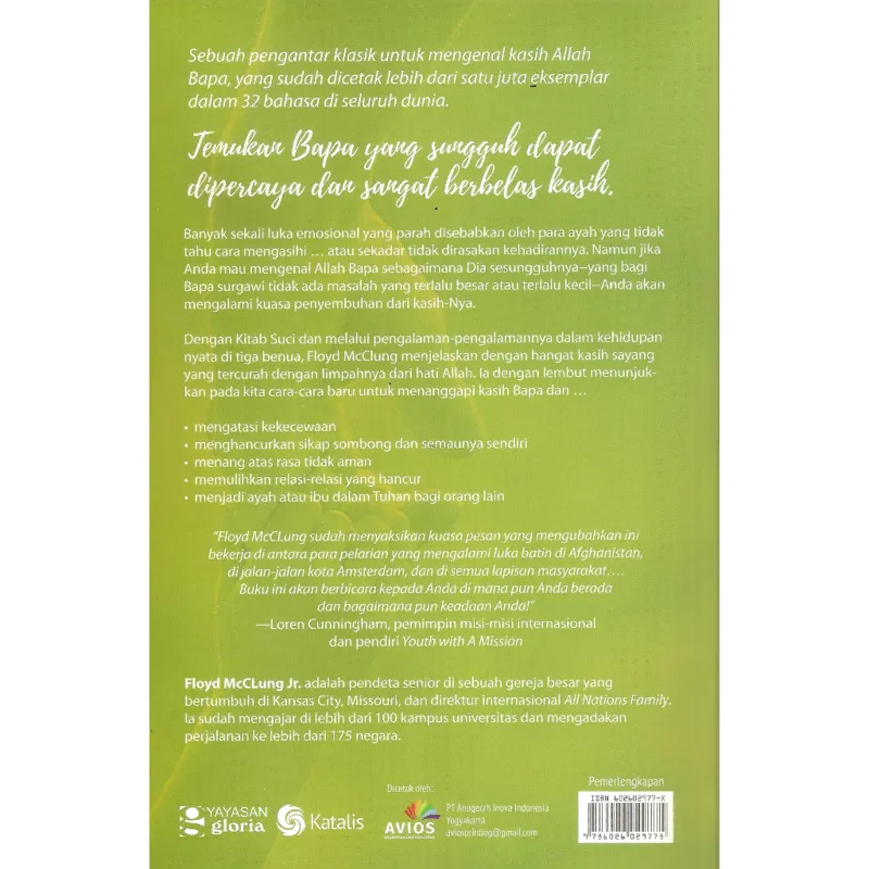 Buku The Father Heart of God (Hati Bapa) oleh Floyd Mcclung Jr