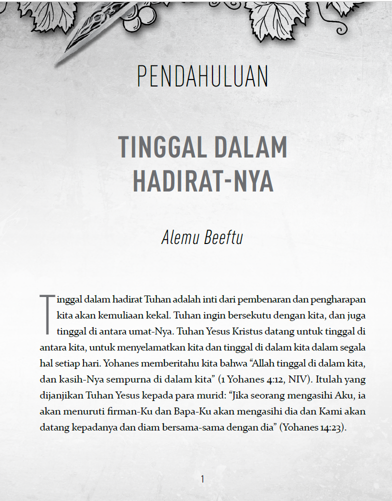 Tinggal dalam Hadirat-Nya – Abiding in His Presence – Chuck D. Pierce & Alemu Beeftu