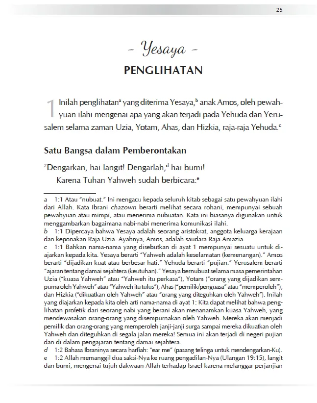 Yesaya Alkitab The Passion Translation