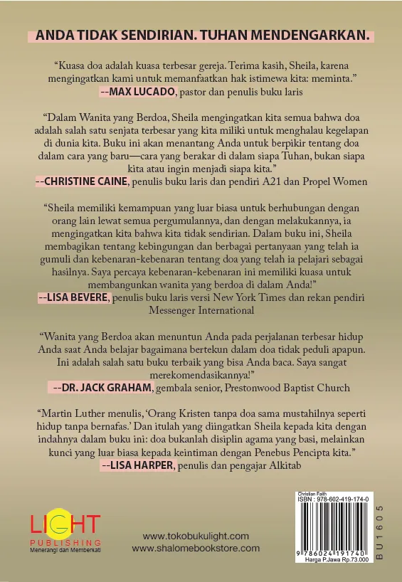 Wanita yang Berdoa (Sheila Walsh)