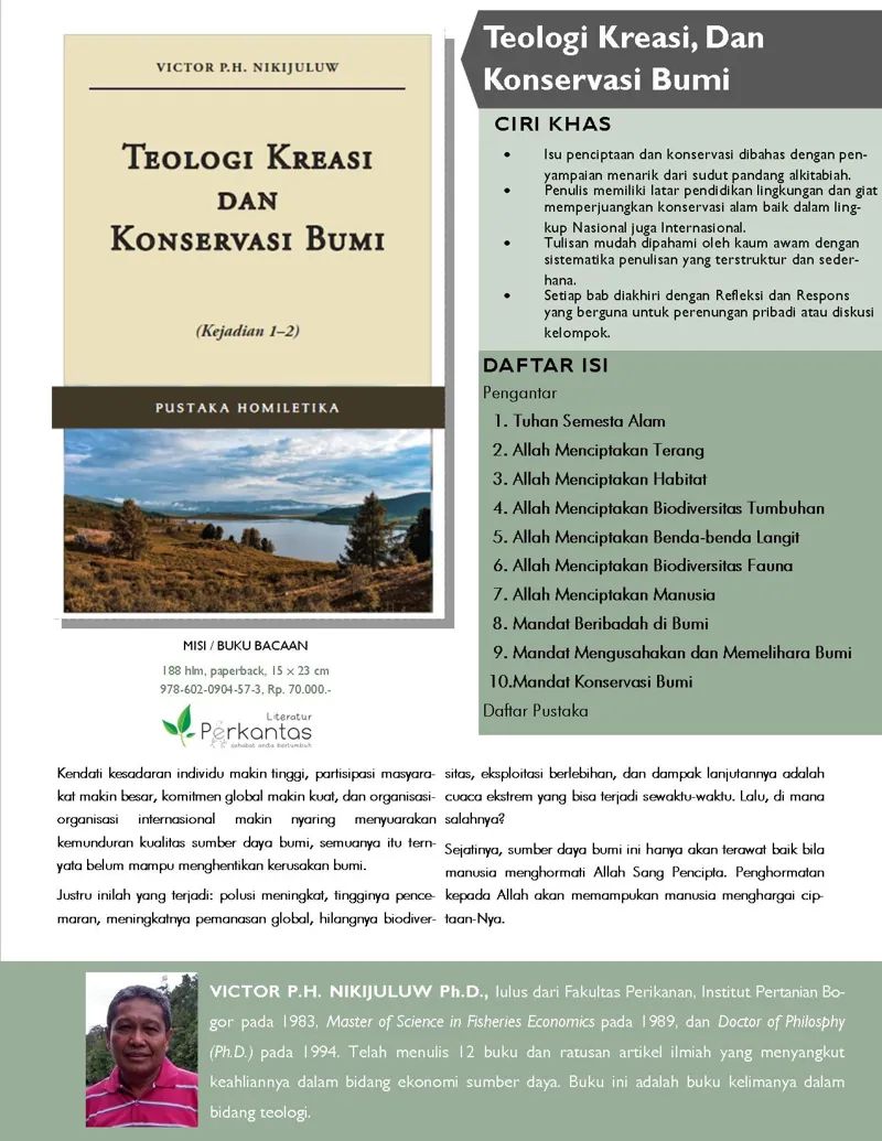 Teologi Kreasi dan Konservasi Bumi