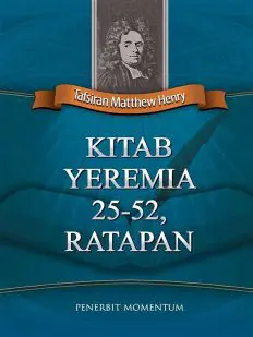 Matthew Henry: Kitab Yeremia 25-52, Ratapan