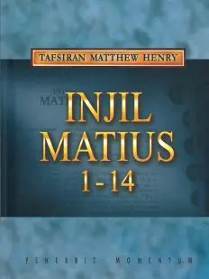 Matthew Henry: Injil Matius 1-14 
