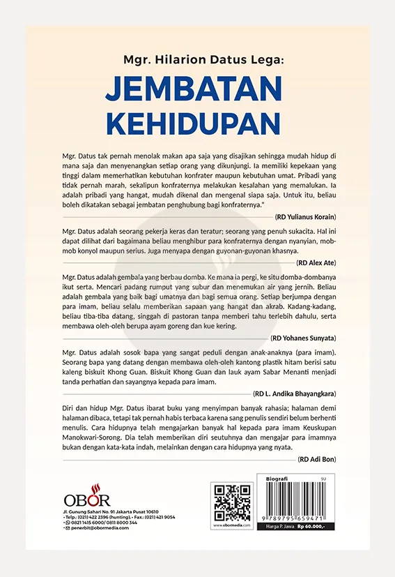 Mgr. Hilarion Datus Lega: JEMBATAN KEHIDUPAN