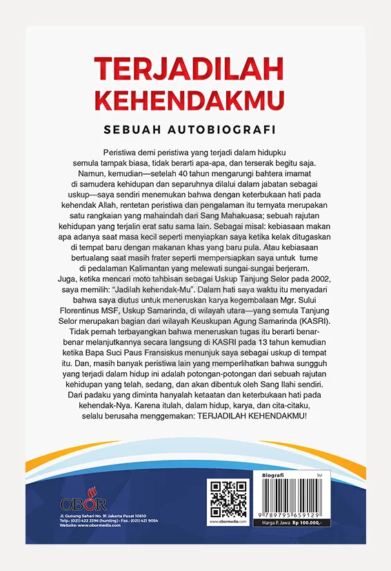 TERJADILAH KEHENDAKMU – Autobiografi Mgr. Yustinus Harjosusanto MSF