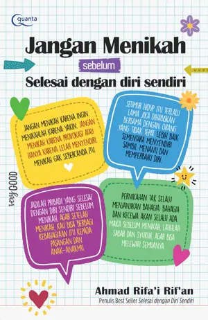 Jangan Menikah Sebelum Selesai dengan Diri Sendiri