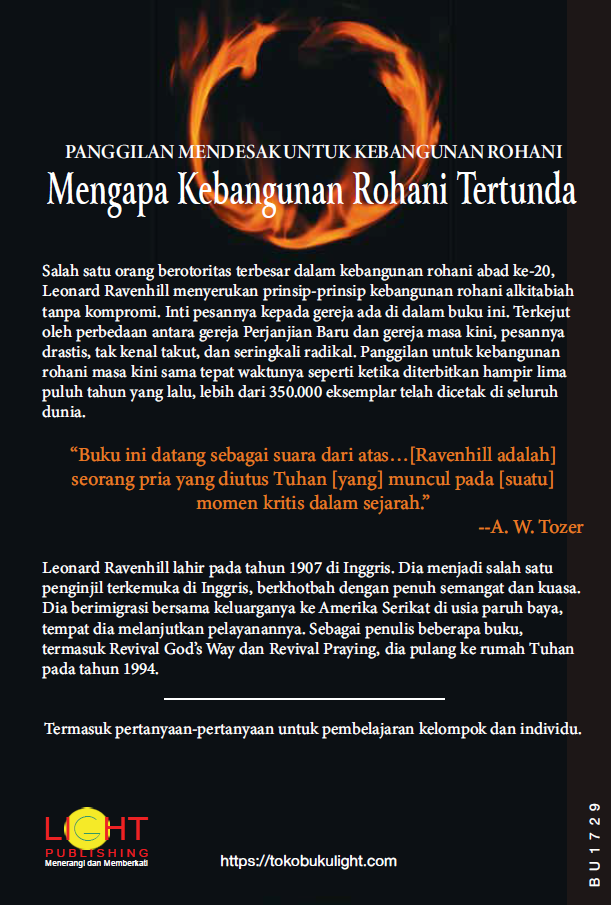 Buku Mengapa Kebangunan Rohani Tertunda oleh Leonard Ravenhill