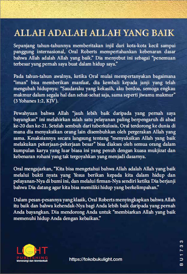 Buku Allah adalah Allah yang Baik oleh Oral Roberts