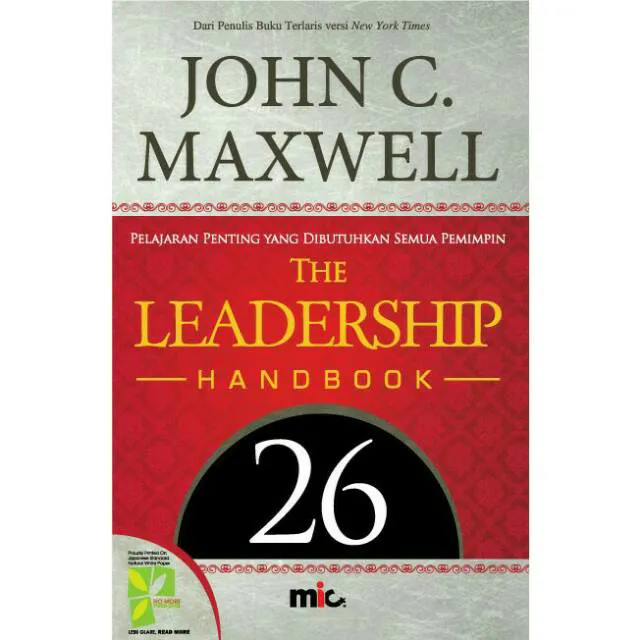 Buku The Leadership Handbook 26 oleh John C. Maxwell