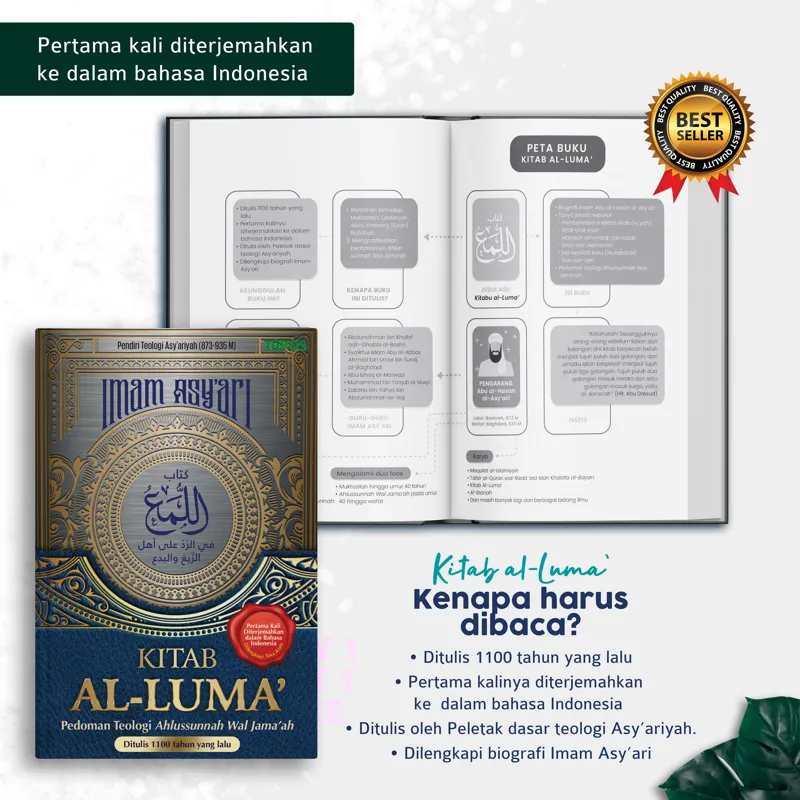 Buku Kitab Al-Luma Hard Cover HC oleh Imam Asy’ari