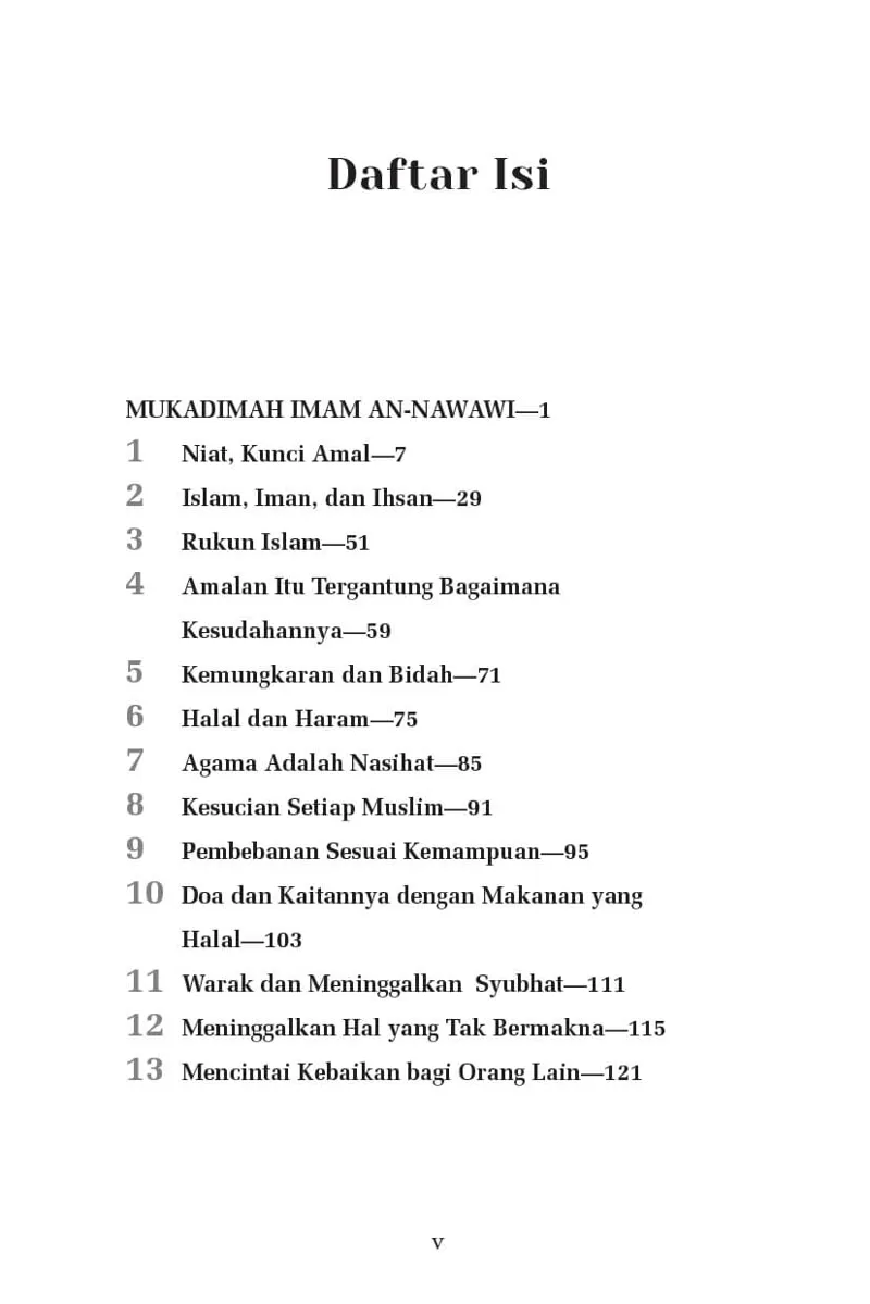 Buku Syarah Hadis Arba'in An-Nawawi