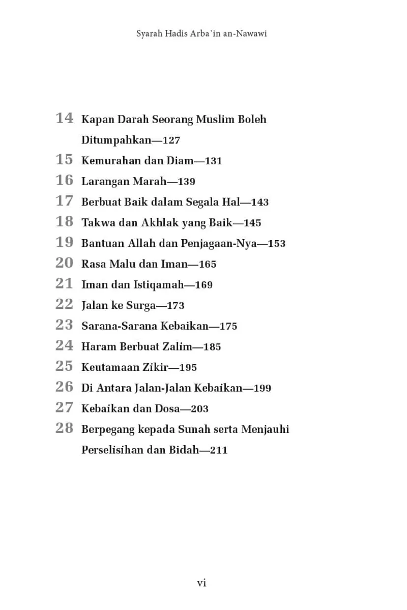 Buku Syarah Hadis Arba'in An-Nawawi