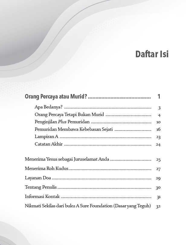 Buku Orang Percaya atau Murid? oleh Andrew Wommack