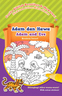 Cerita Alkitab Berstriker & Mewarnai - Adam dan Hawa (Adam And Eve) - Bilingual