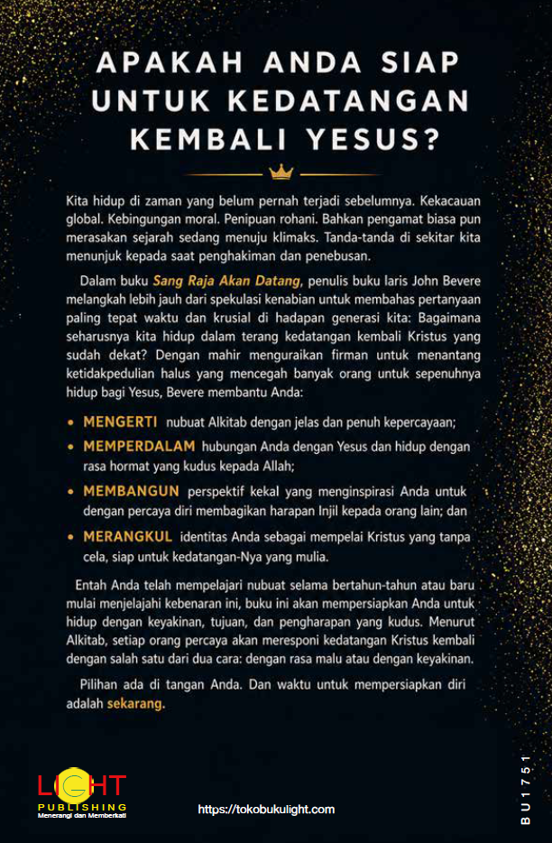 Buku Sang Raja Akan Datang oleh John Bevere