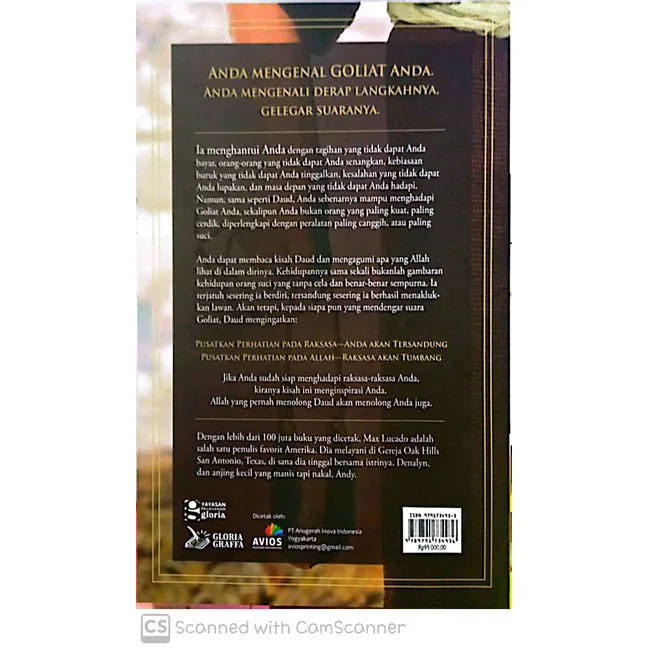Buku Facing Your Giants oleh Max Lucado